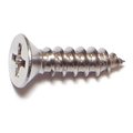 Midwest Fastener Sheet Metal Screw, #8 x 5/8 in, 18-8 Stainless Steel Flat Head Phillips Drive, 100 PK 05164